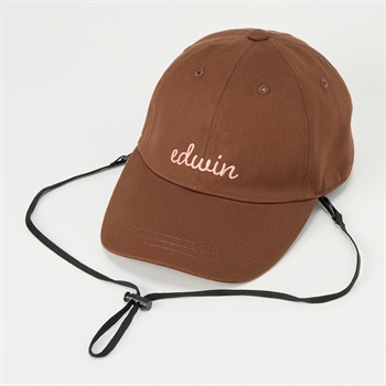 EDWIN(エドウィン) 遮光あごひもツイルキャップ レディス(チャ-M)