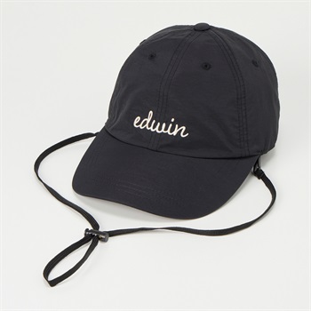 EDWIN(エドウィン) 遮光あごひもタフタキャップ レディス(クロ-M)