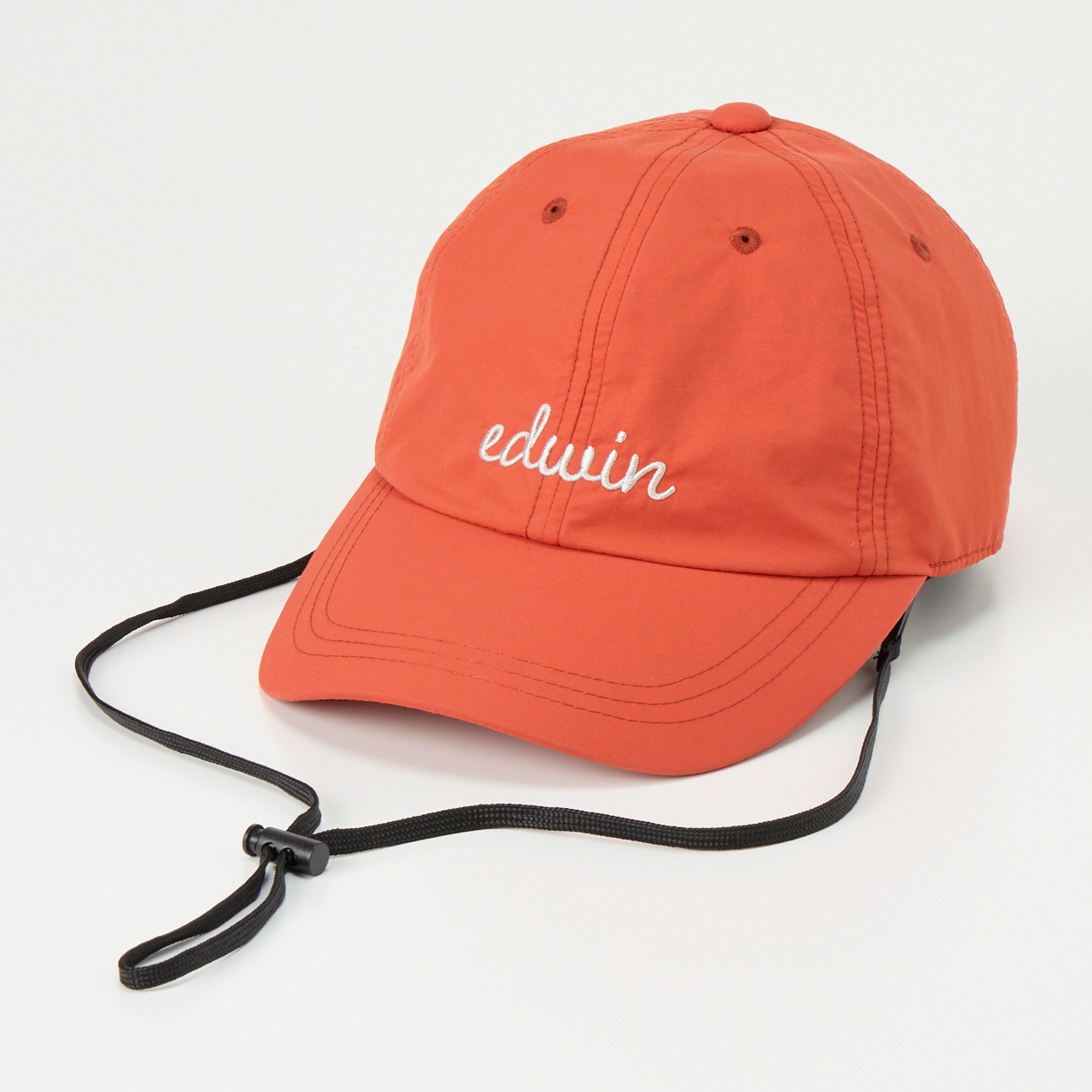 EDWIN(エドウィン) 遮光あごひもタフタキャップ レディス(ダイダイ-M)