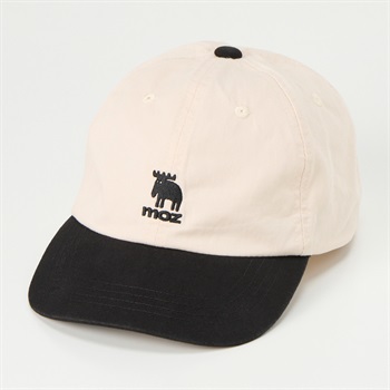 moz(モズ) ロゴキャップ レディス(オフ白×クロ-M)