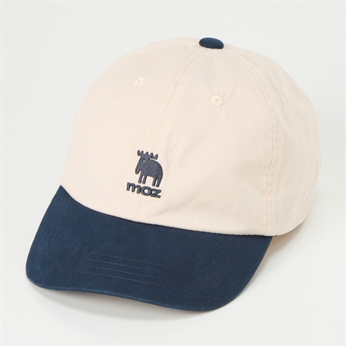 moz(モズ) ロゴキャップ レディス(オフ白×ネイビー-M)