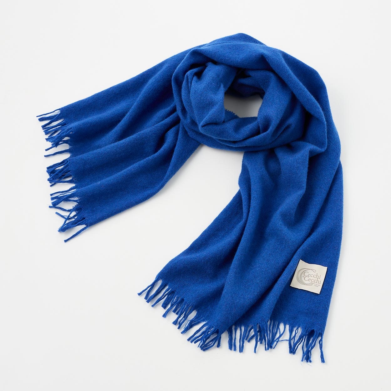 ストール マフラー ウールナイロン イタリア製 無地 メンズ | イオン