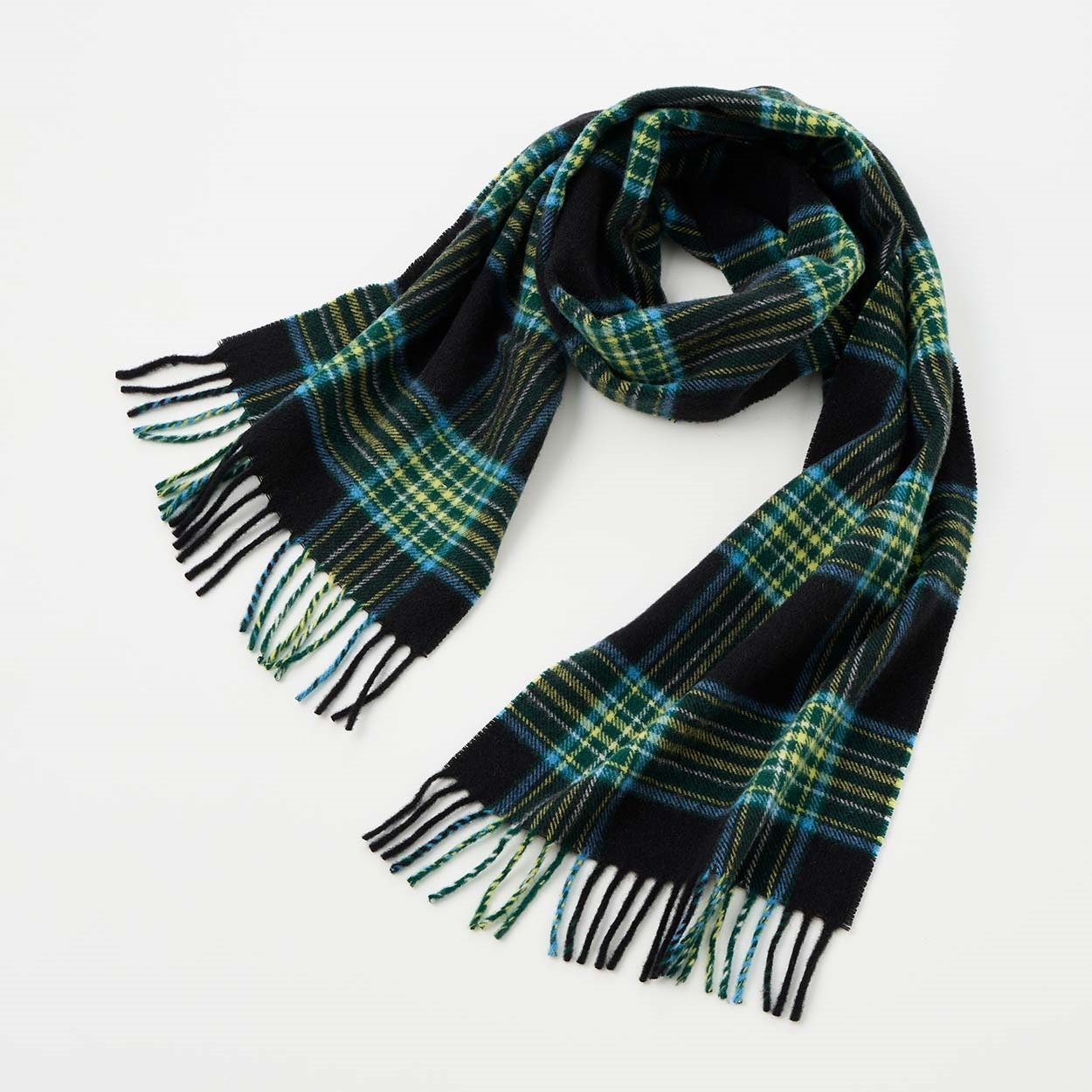 ストール マフラー ウール イタリア製 クラシックチェック メンズ