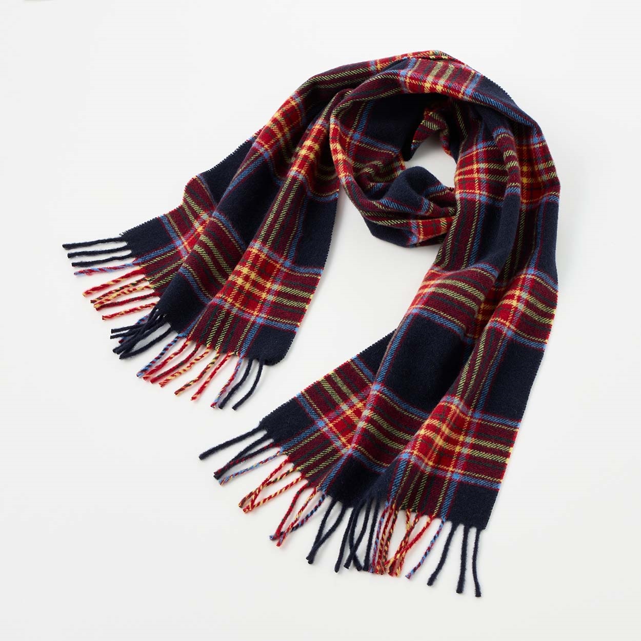 280 新品 マウリツィオ バルダサーリ ウールマフラー ストール イタリア製 ストール マフラー ウール イタリア製 クラシックチェック メンズ