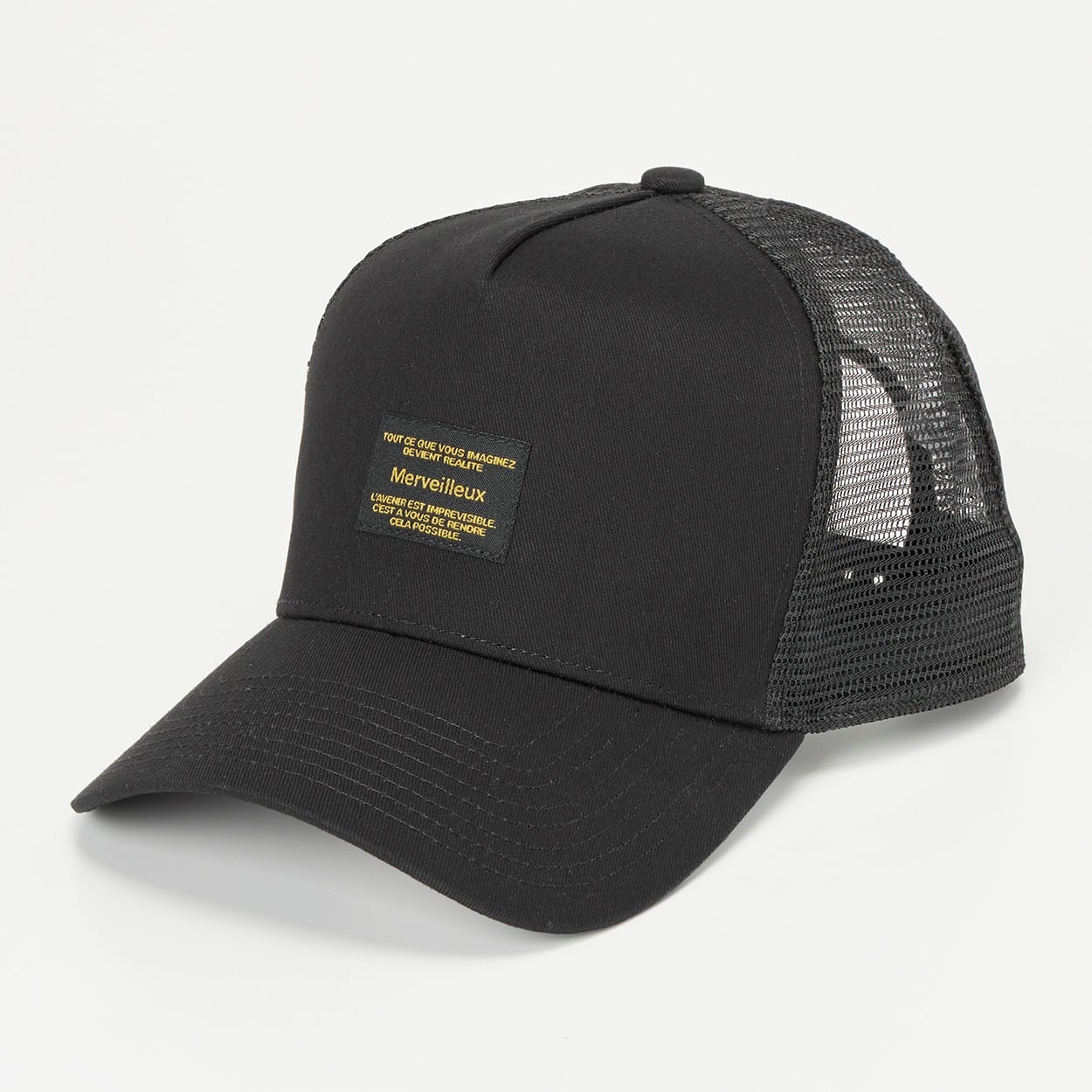 トップバリュ(TOPVALU) メッシュキャップ メンズ(クロ-L)