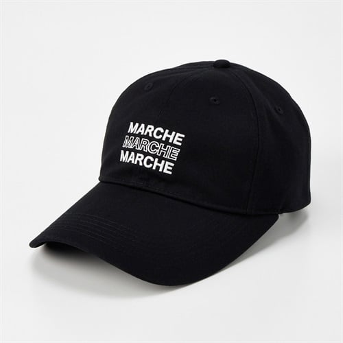 つば長キャップ メンズ(クロ-M)