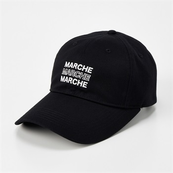 つば長キャップ メンズ(クロ-M)