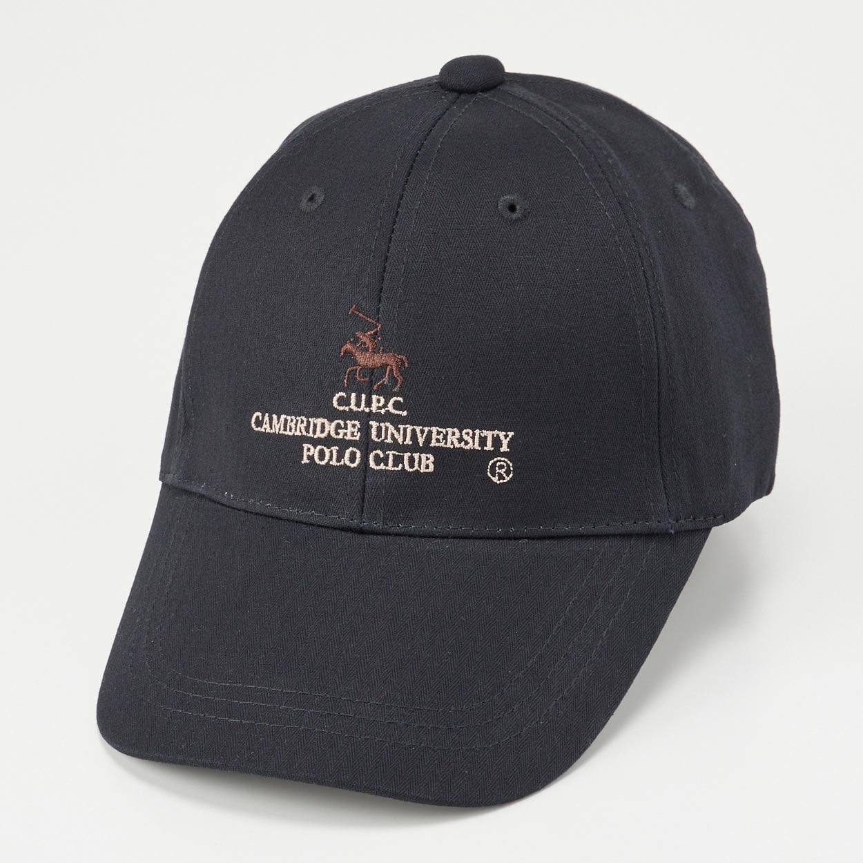 CAMBRIDGE UNIVERSITY POLO CLUB(ケンブリッジユニーバースティポロクラブ) 綿へリンボンキャップ メンズ(クロ-フリー)