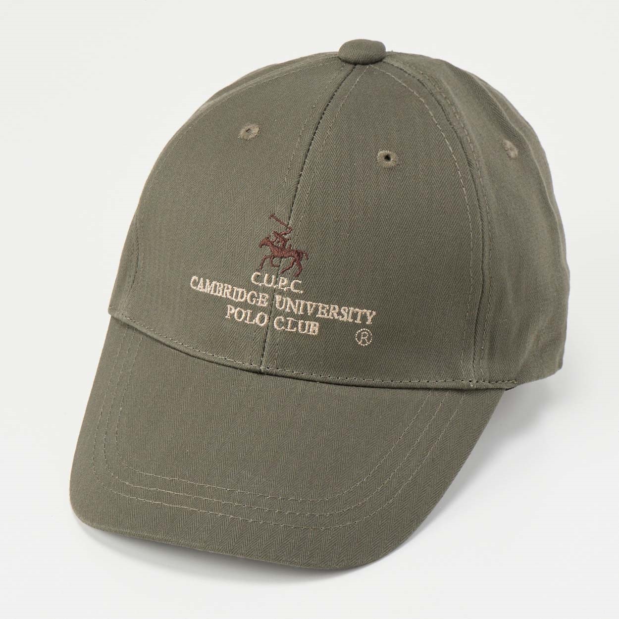 CAMBRIDGE UNIVERSITY POLO CLUB(ケンブリッジユニーバースティポロクラブ) 綿へリンボンキャップ メンズ(コイミドリ-フリー)