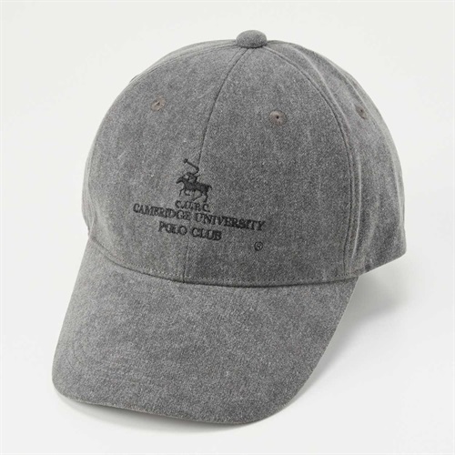 CAMBRIDGE UNIVERSITY POLO CLUB(ケンブリッジユニーバースティポロクラブ) 顔料染め六方キャップ メンズ(クロ-フリー)
