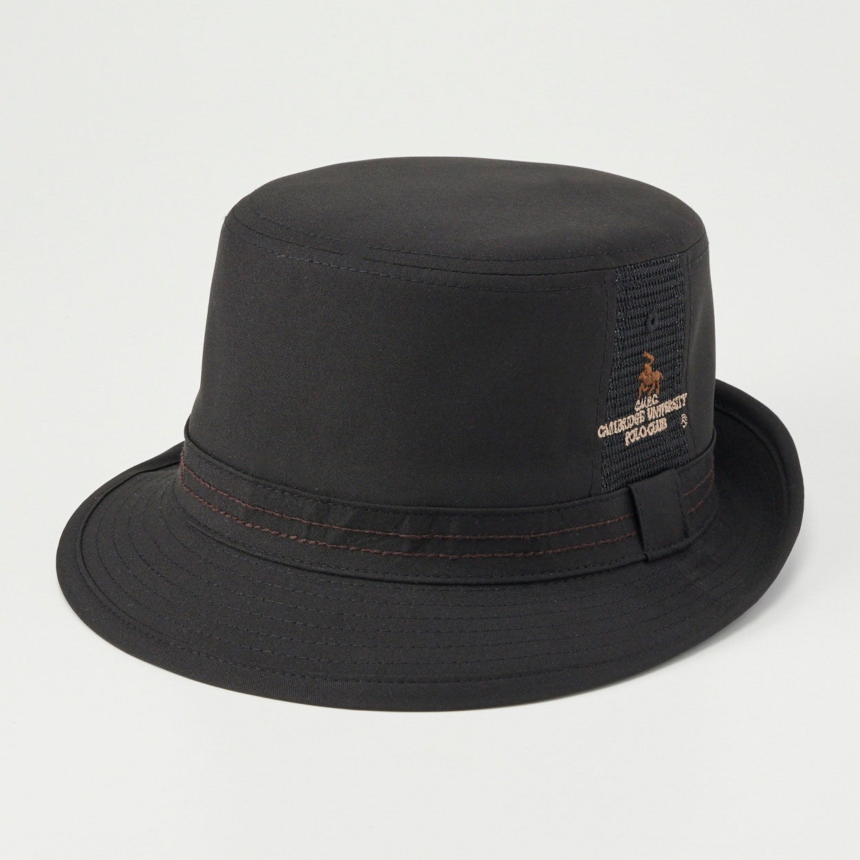 CAMBRIDGE UNIVERSITY POLO CLUB(ケンブリッジユニーバーシティポロクラブ) 先染めメッシュアルペン メンズ(クロ-M)