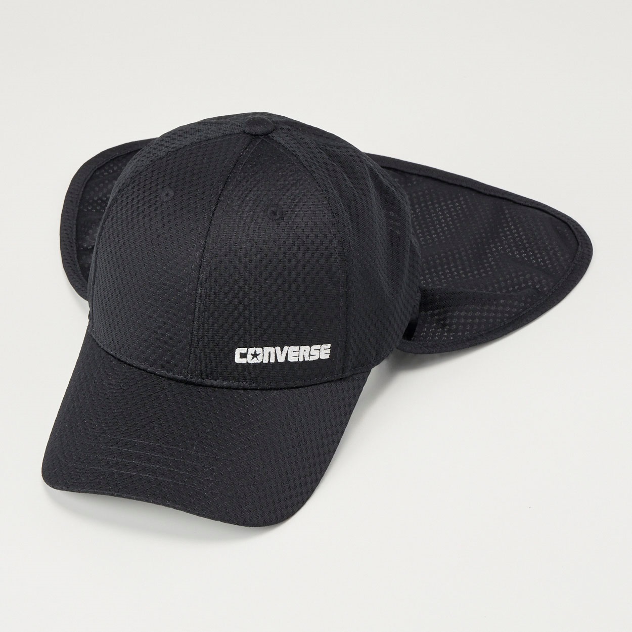 CONVERSE(コンバース) 日よけたれ付きキャップ メンズ(クロ-L)