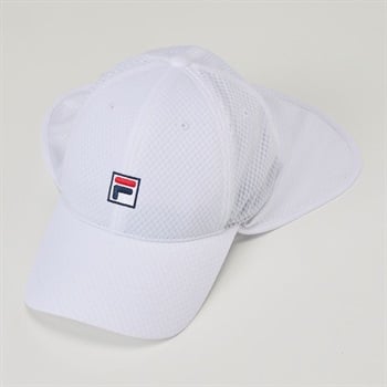 FILA(フィラ) 日よけたれ付きキャップ メンズ(シロ-M)