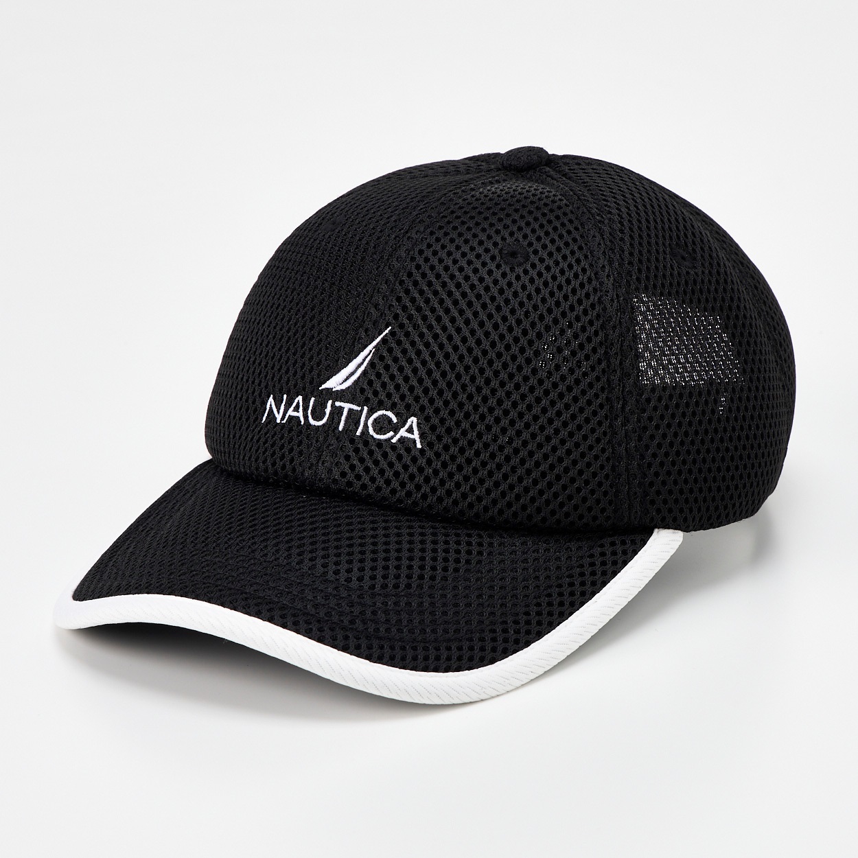 NAUTICA(ノーティカ) ダブルラッセルキャップ メンズ(クロ-M)