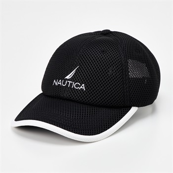 NAUTICA(ノーティカ) ダブルラッセルキャップ メンズ(クロ-M)