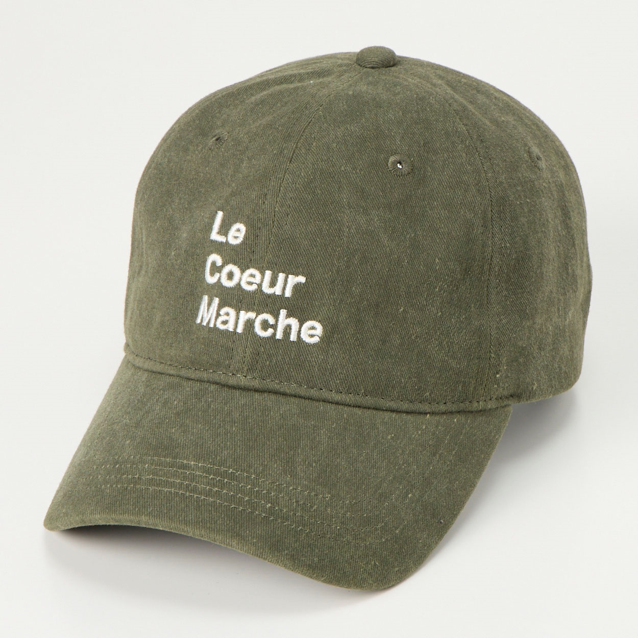 ピグメントロゴキャップ メンズ(ミドリ-M)