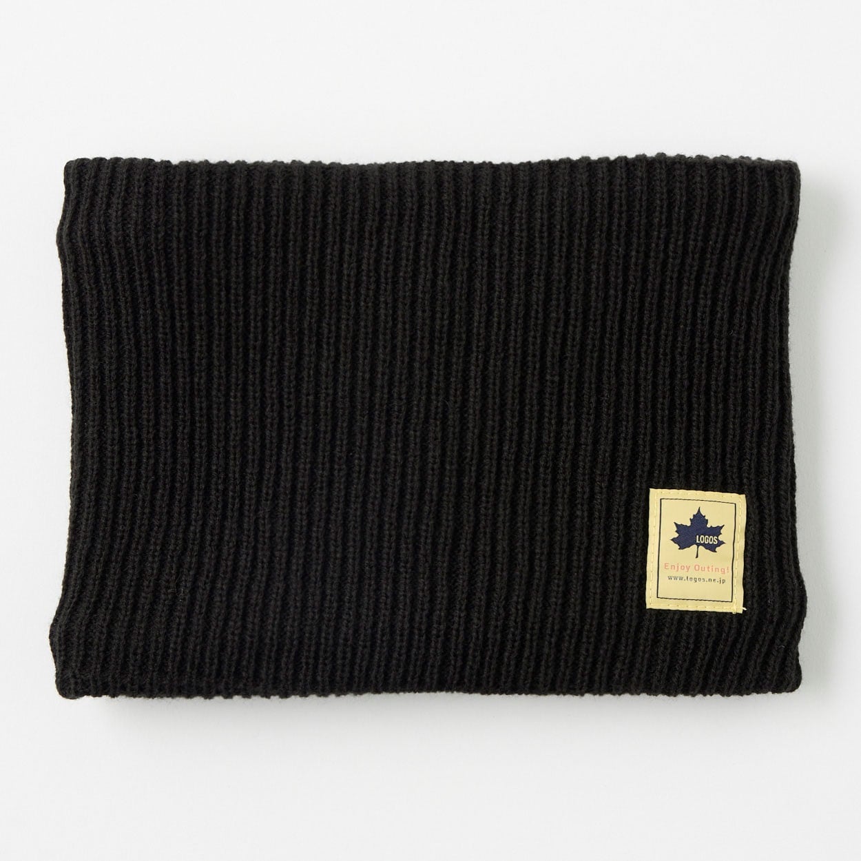 LOGOS(ロゴス) リブ編みネックウォーマー メンズ(クロ-フリー)