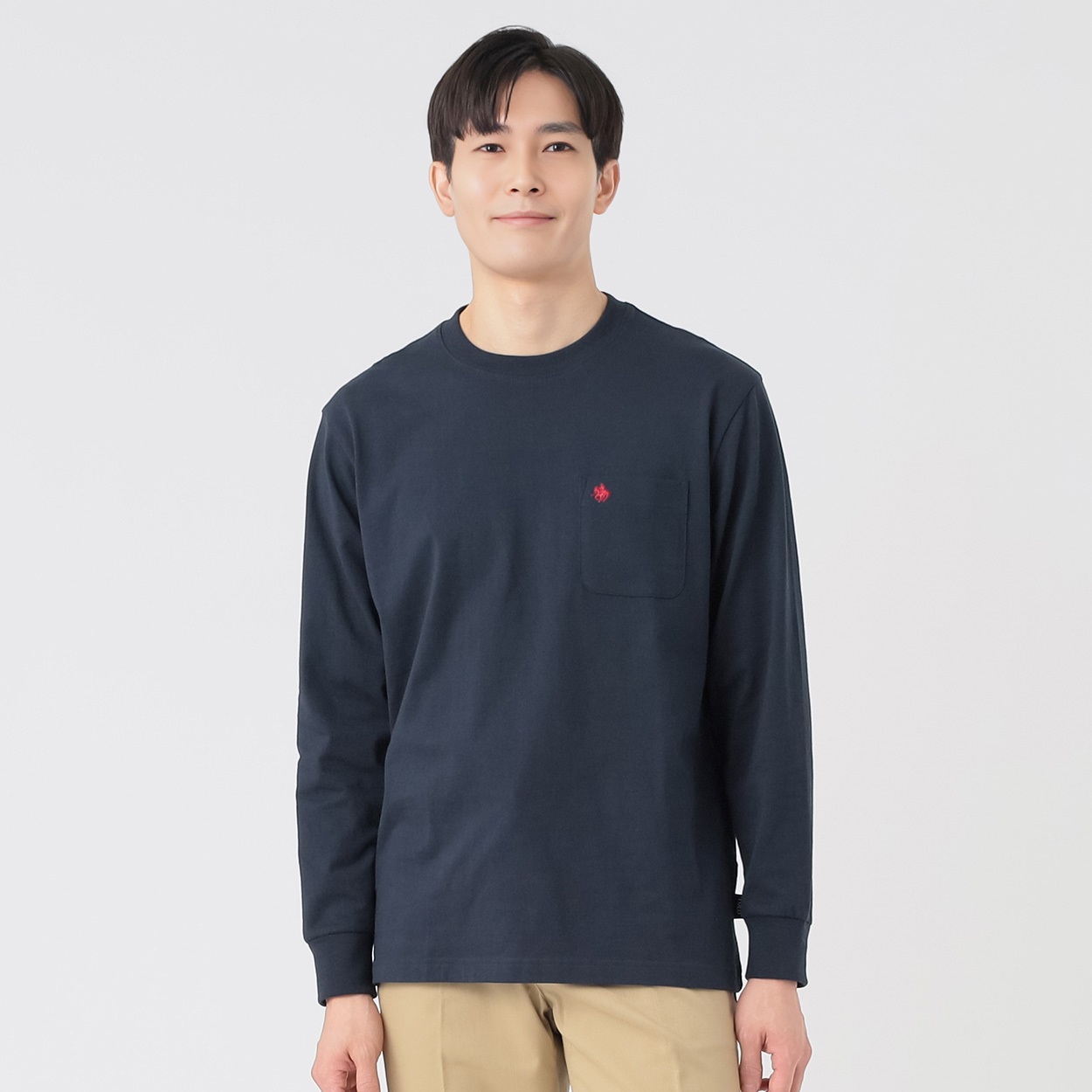 POLO BCS クルーロングTシャツ メンズ(コイアオ-L)