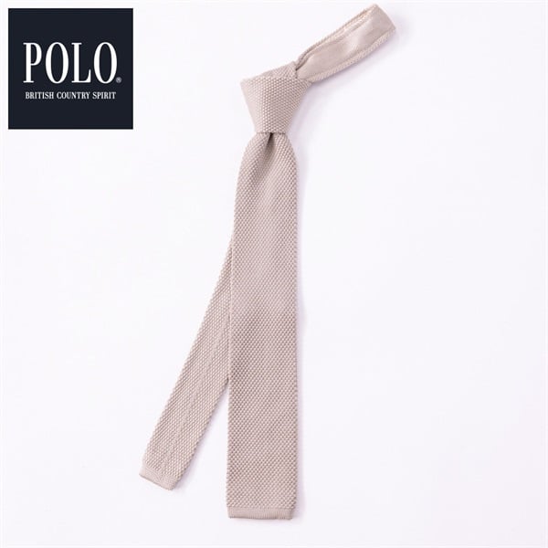 POLO BCS ポリエステルニットタイ メンズ(ウスチャ-ﾌﾘｰ)