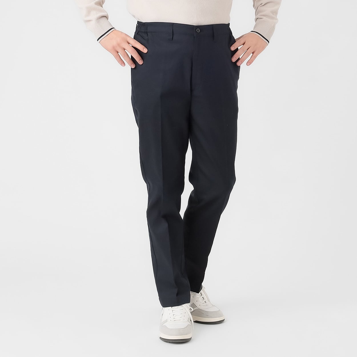 DUNLOP COLLECTION ストレッチチノパン メンズ(コイアオ-Mｰ74)