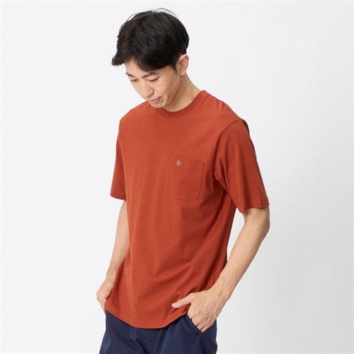 POLO BCS 天竺ポケット付きTシャツ メンズ(コイアカ-M)