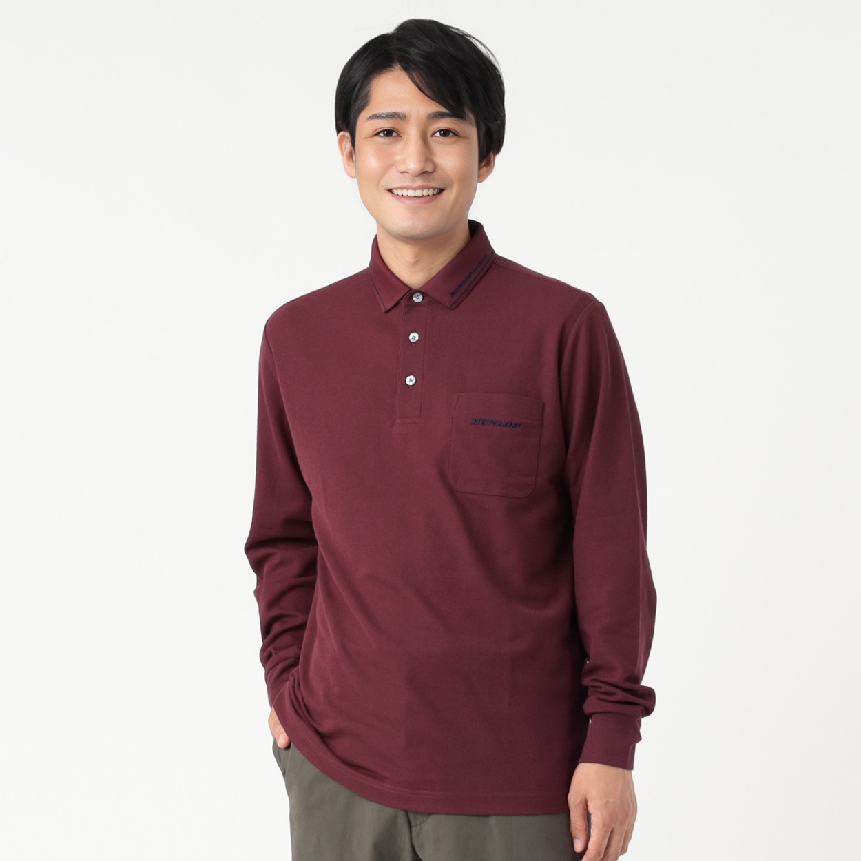 DUNLOP COLLECTION 台付き鹿の子ポロシャツ メンズ | イオンスタイル