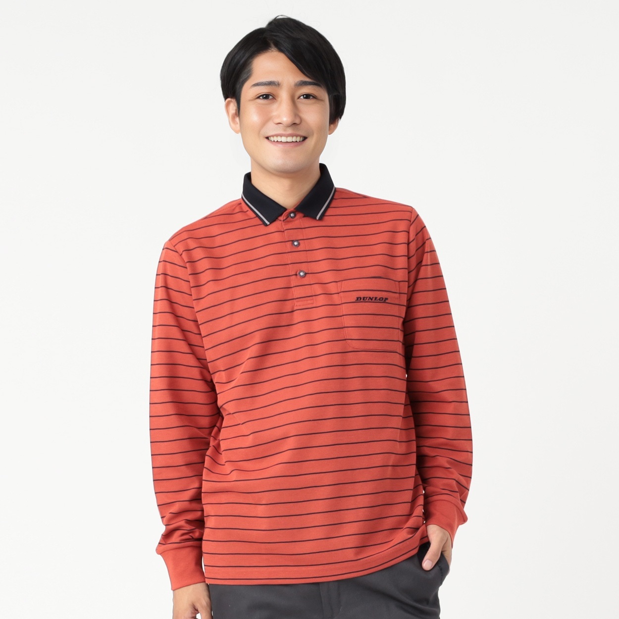 DUNLOP COLLECTION 台付き鹿の子ポロシャツ メンズ | イオンスタイル