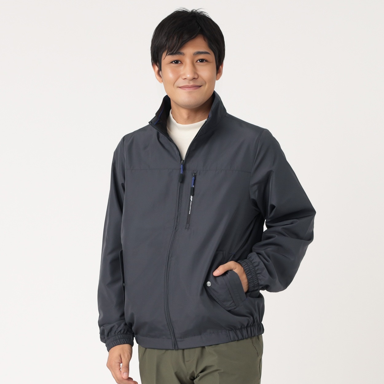 DUNLOP COLLECTION 多ポケットブルゾン メンズ(チャコ－ルグレ－-XL)