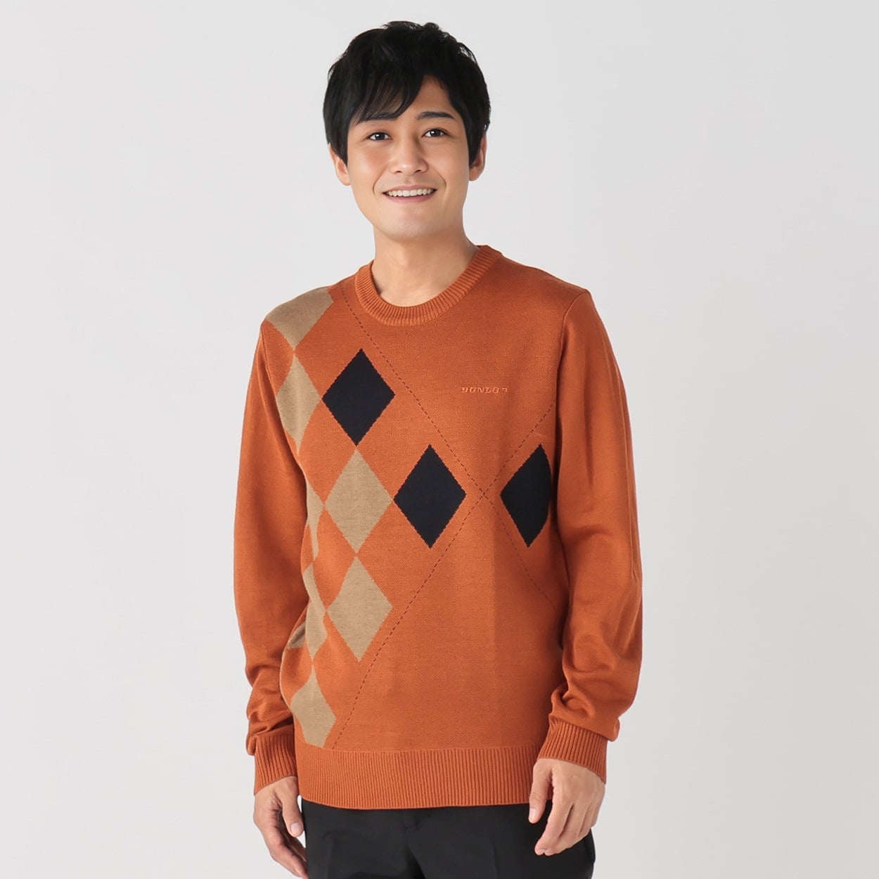 DUNLOP COLLECTION アーガイル柄セーター メンズ DUNLOP COLLECTION