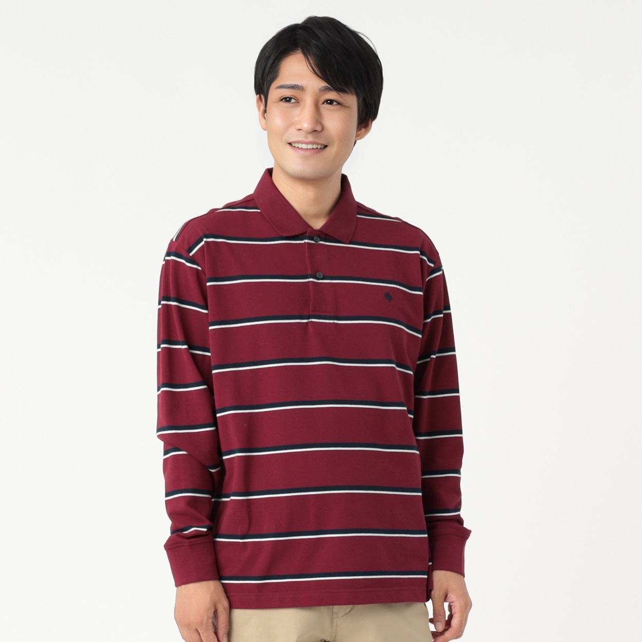 POLO BCS 長袖ボーダーポロシャツ メンズ | イオンスタイルオンライン