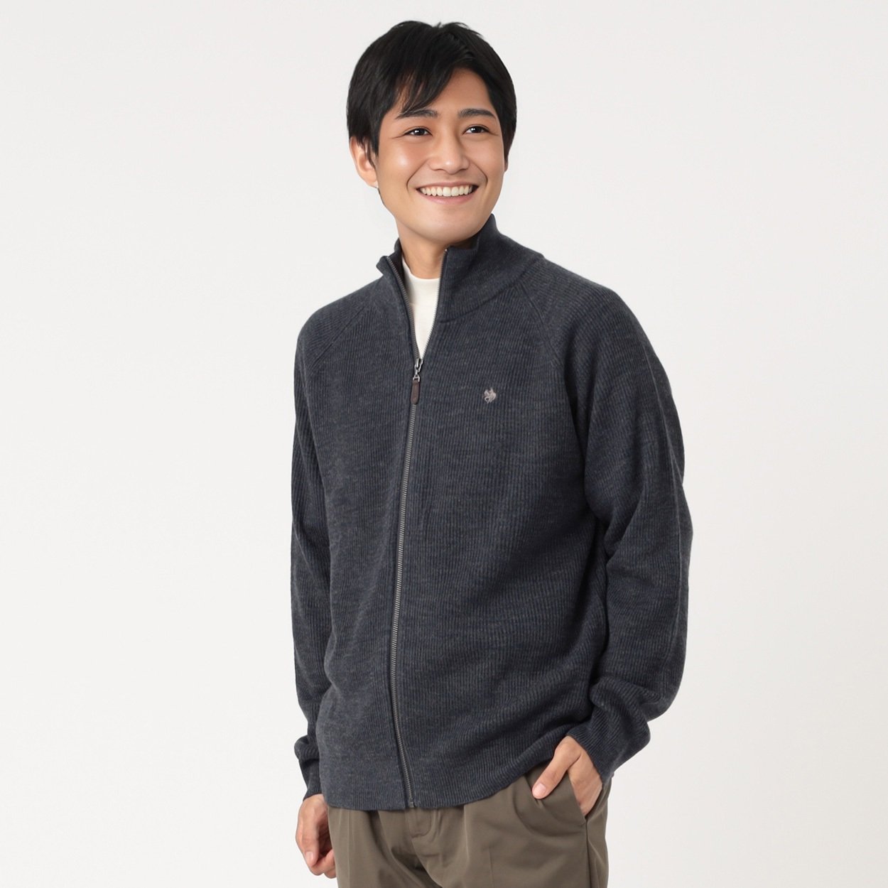 POLO BCS フルジップセーター メンズ | イオンスタイルオンライン 衣料