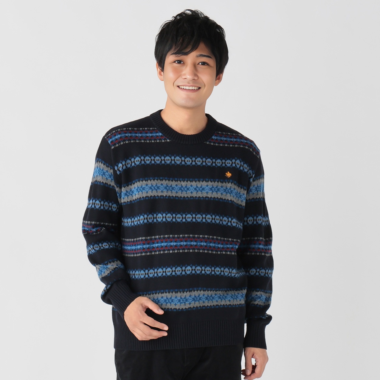 POLO BCS フェアアイル柄セーター メンズ | イオンスタイルオンライン