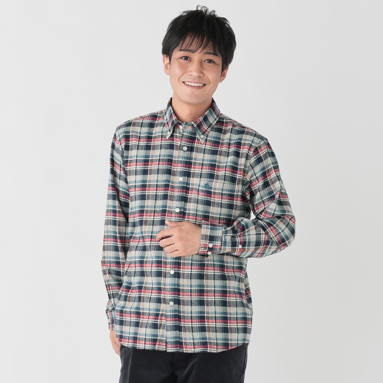 POLO BCS チェックネルシャツ メンズ | イオンスタイルオンライン 衣料