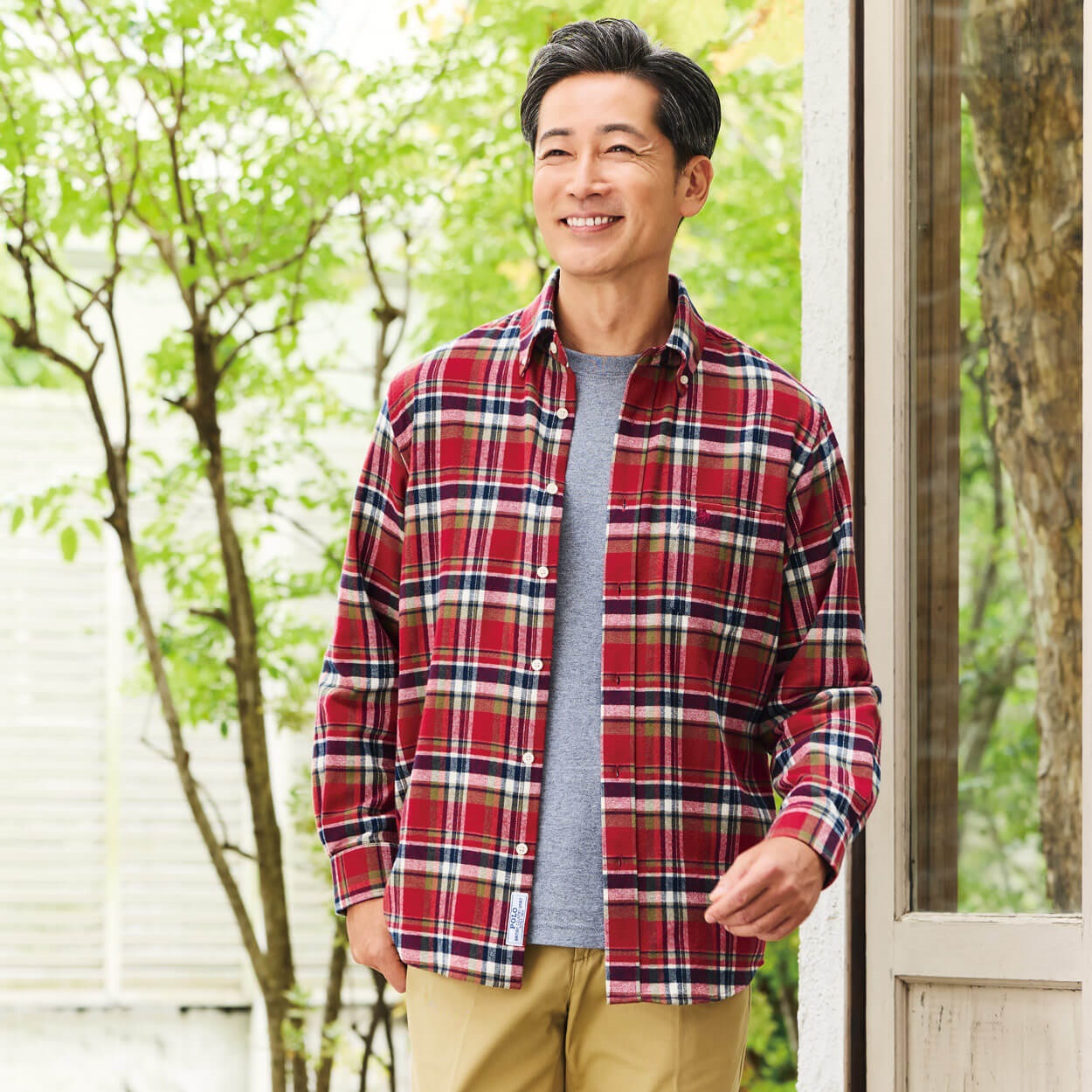 POLO BCS チェックネルシャツ メンズ | イオンスタイルオンライン 衣料