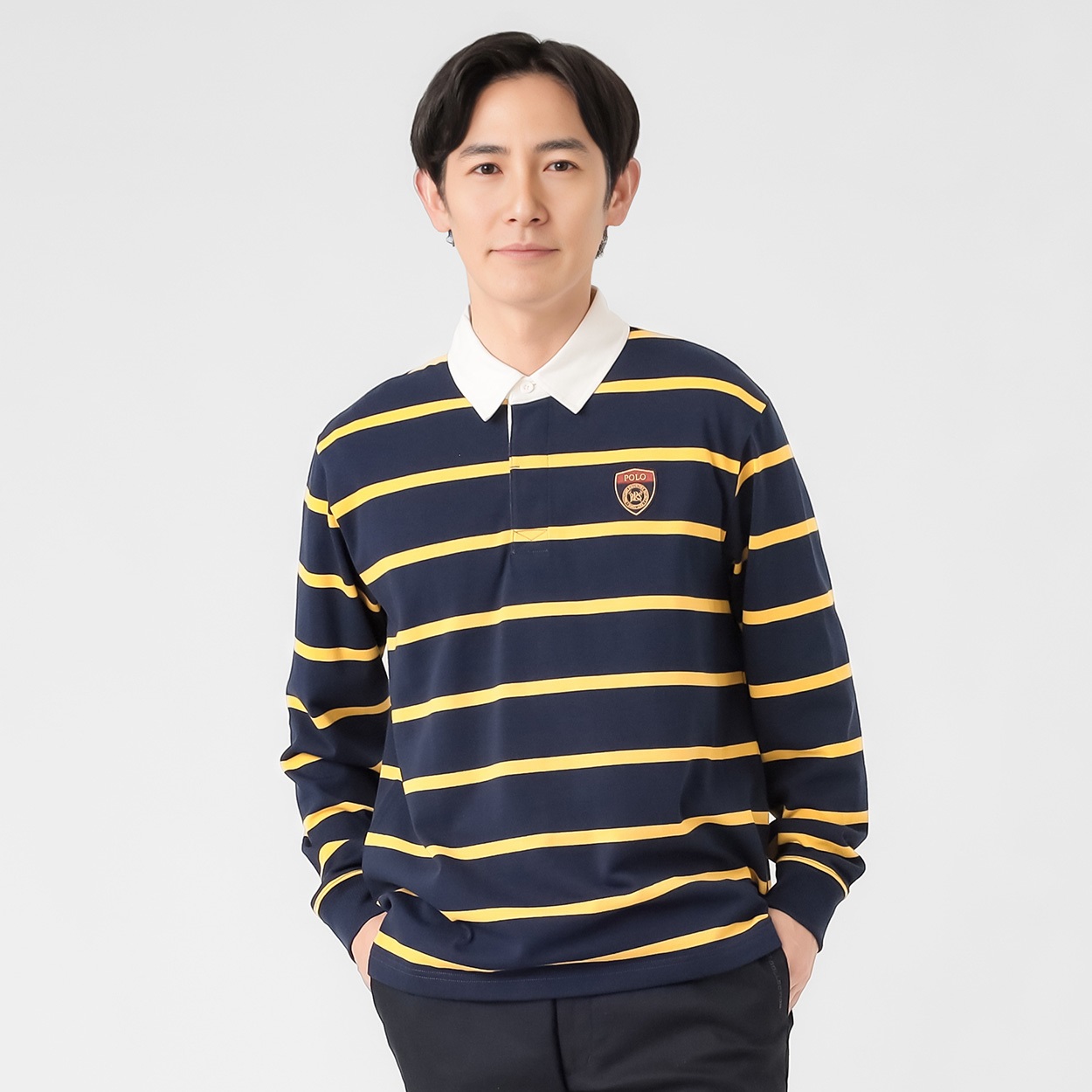 POLO BCS 天竺ボーダーラガーシャツ メンズ | イオンスタイル