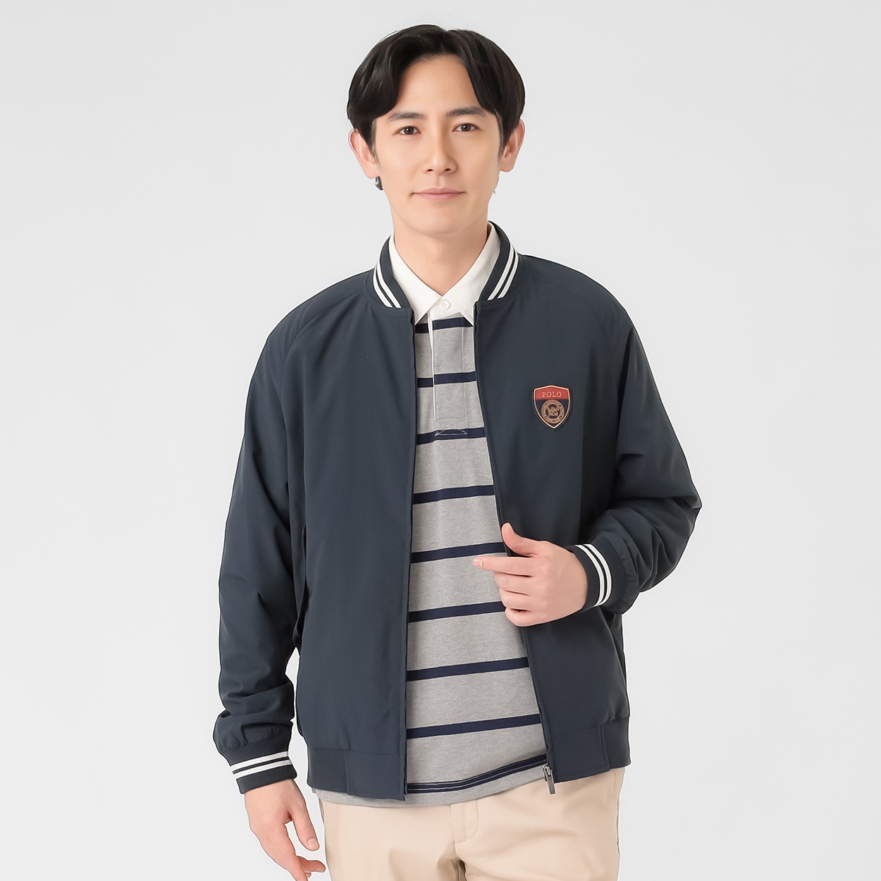 POLO BCS スタジアムジャケット メンズ(コイアオ-L)