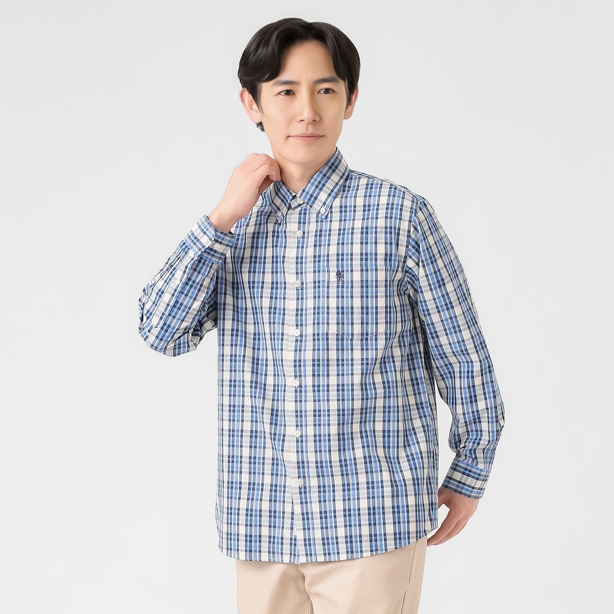 POLO BCS ストライプチェックシャツ メンズ | イオンスタイル 