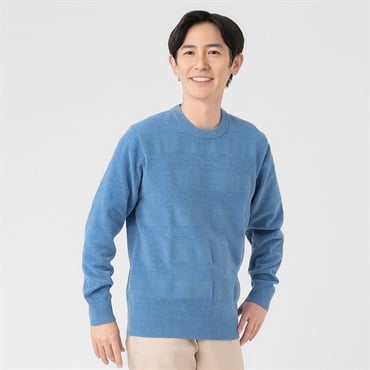 DUNLOP COLLECTION 綿モールクルーネックセーター メンズ | イオン