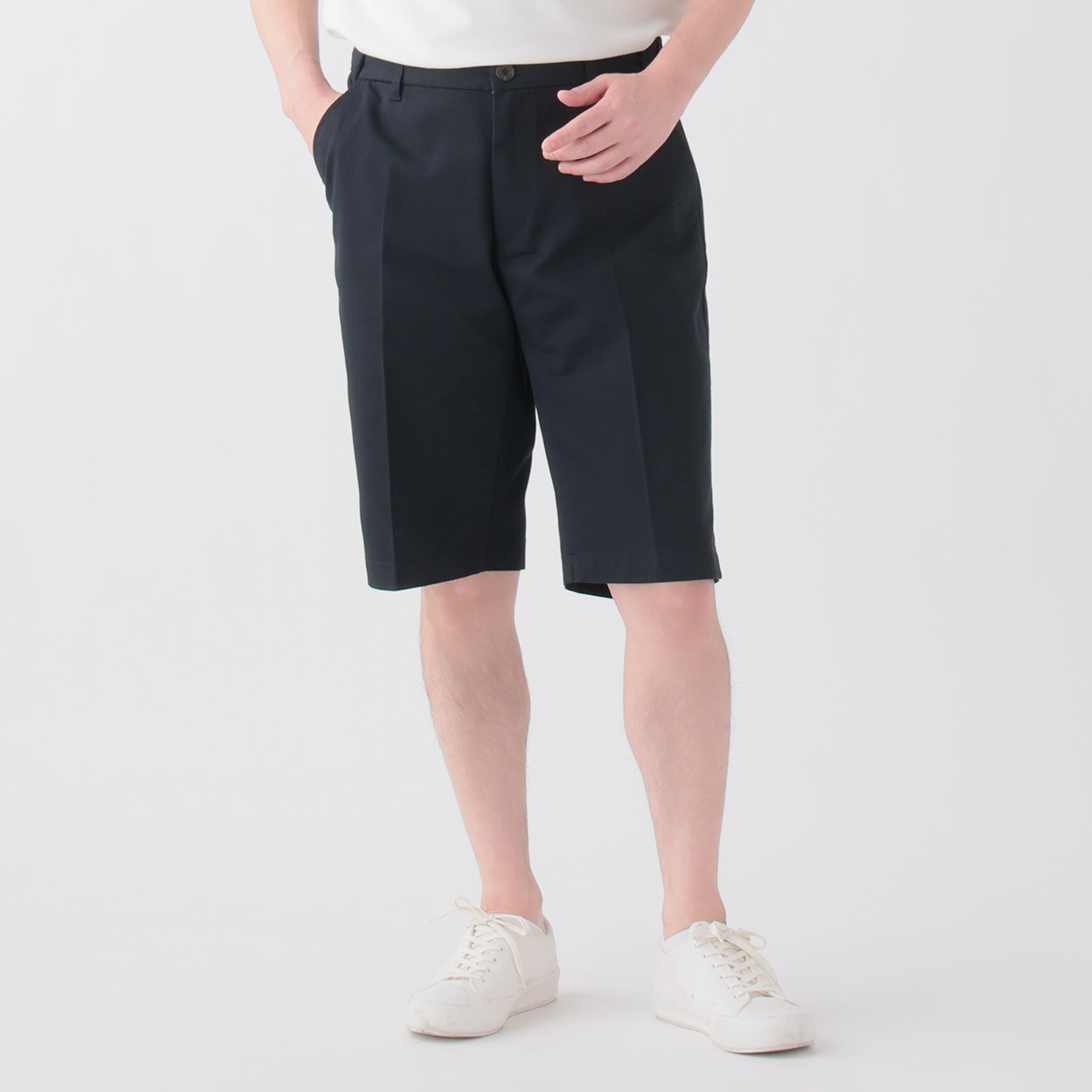 POLO BCS チノショートパンツ メンズ(アオ-XL)