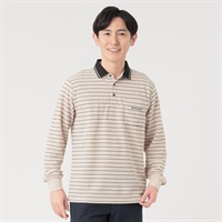 DUNLOP COLLECTION 台衿付鹿の子ポロシャツ メンズ(ウスチャ-M)