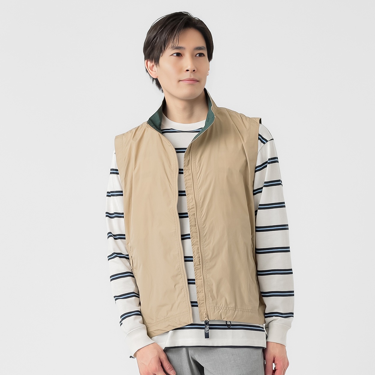 POLO BRITISH COUNTRY SPIRIT(ポロ・ビーシーエス) POLO BCS アウトドアベスト メンズ(ウスチャ-XL)