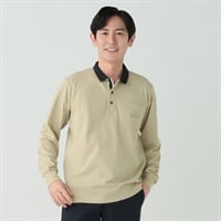 DUNLOP COLLECTION 長袖UV機能清涼ポロシャツ メンズ(ウスチャ-M)