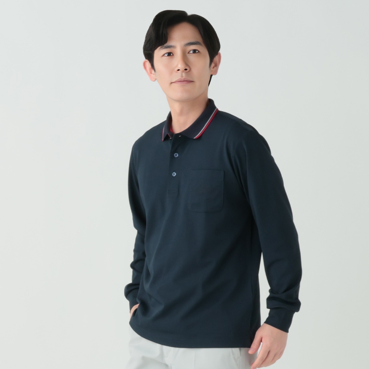 DUNLOP COLLECTION 長袖UV機能清涼ポロシャツ メンズ | イオンスタイル