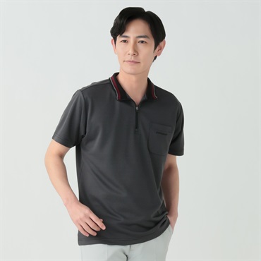 DUNLOP COLLECTION ハイネックジップTシャツ メンズ