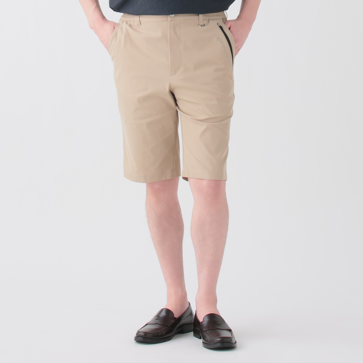 DUNLOP COLLECTION 多ポケットショートパンツ メンズ(ウスチャ-M)