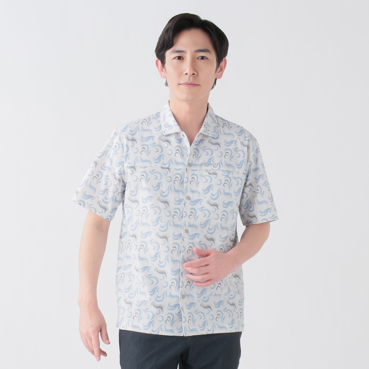 DUNLOP COLLECTION 通気総柄開襟シャツ メンズ | イオンスタイル