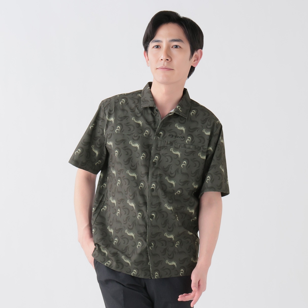 DUNLOP COLLECTION 通気総柄開襟シャツ メンズ | イオンスタイル