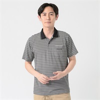 DUNLOP COLLECTION ベーシック半袖ポロシャツ メンズ(クロ-M)