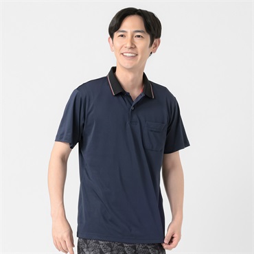 DUNLOP COLLECTION ベーシック半袖ポロシャツ メンズ(コイアオ-M)