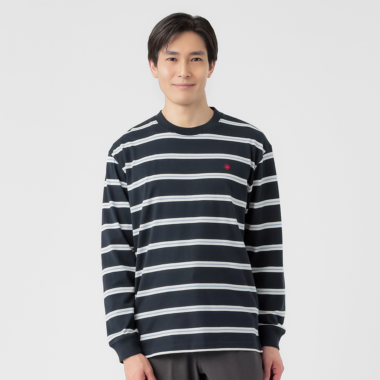POLO BRITISH COUNTRY SPIRIT(ポロ・ビーシーエス) POLO BCS ボーダーロングTシャツ メンズ(コイアオ-L)